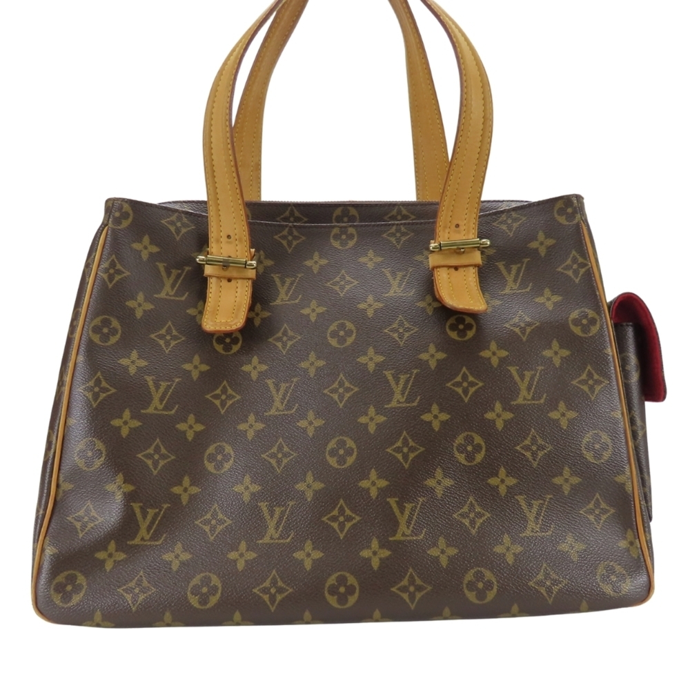 LOUIS VUITTON Authentic Brown Monogram Leather Tote Bag - Picture 5 of 16